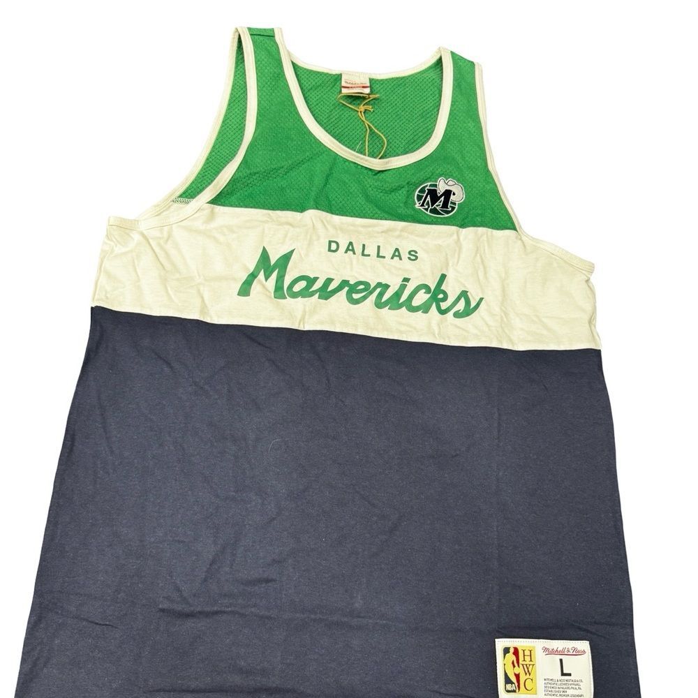 Mitchell & Ness Dallas Mavericks Hardwood Classics Tank Jersey BNWT Large